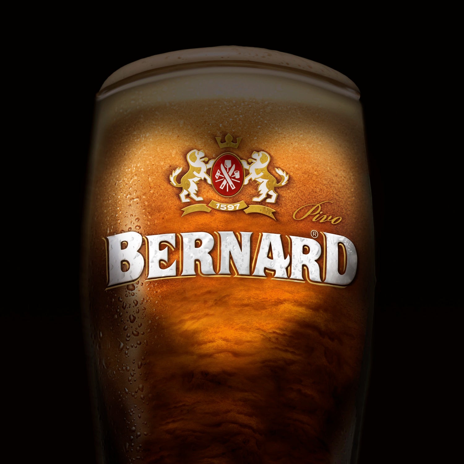 Bernard Black Avalanche 5.0% ølglas – importeret af Beer Bros, kvalitetsøl fra Tjekkiet