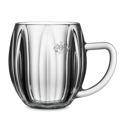 Bernard Exclusive Tjekkisk Ølkrus 0,5L - facetslebet design med embosseret våbenskjold