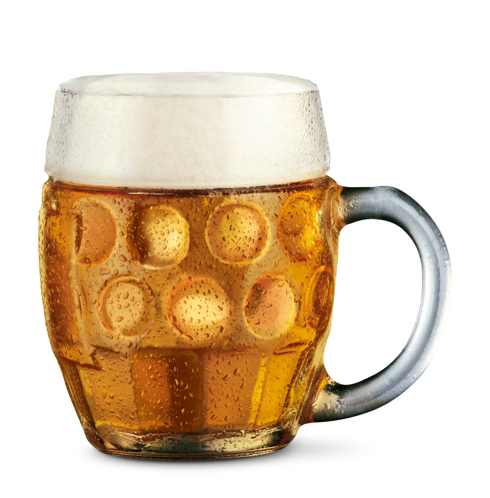 Bernard Tübinger ølkrus på 40 cl fyldt med tjekkisk pilsner og cremet skumkrone