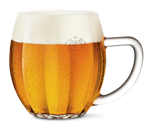 Bernard Exclusive Tjekkisk Ølkrus fyldt med kold pilsner og flot skumkrone